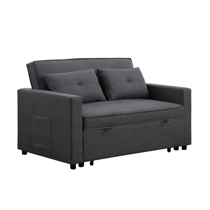 Partner linasest polsterdatud tufed Futon diivanvoodi